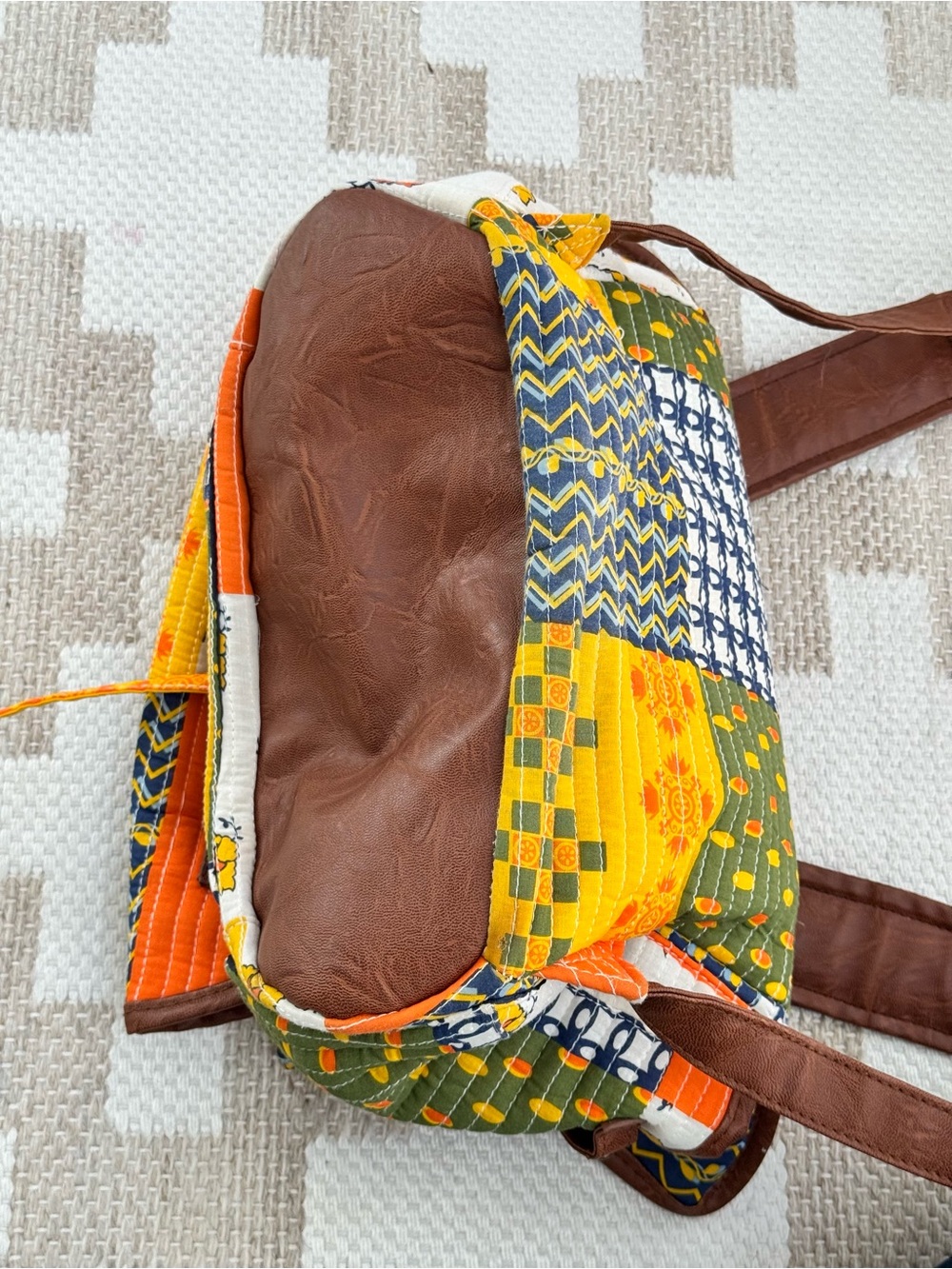 Mossimo Supply Co. Quilted Backpack with Brown Trim - Picture 11 of 11